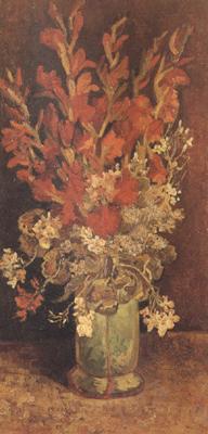 Vincent Van Gogh Vase with Gladioli and Carnations (nn04)